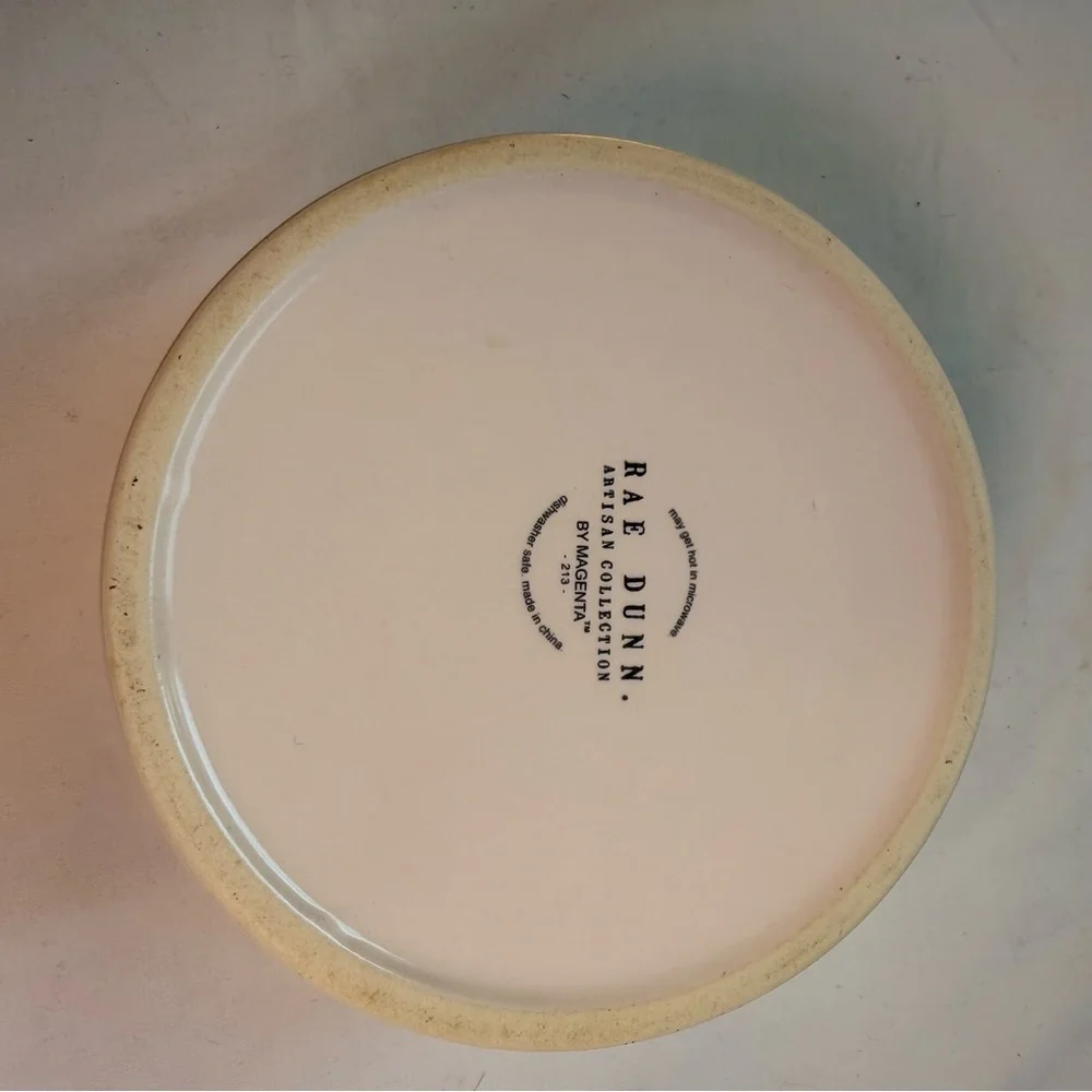 Rae Dunn Cream Pet Bowl